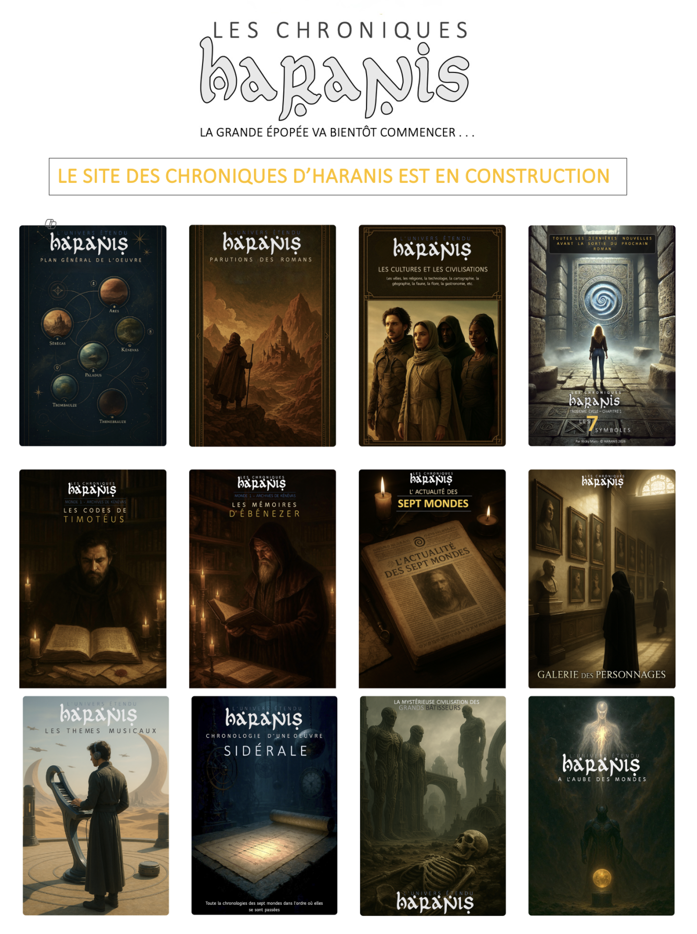 Le site des Chroniques d'Haranios